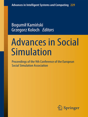 cover image of Advances in Social Simulation